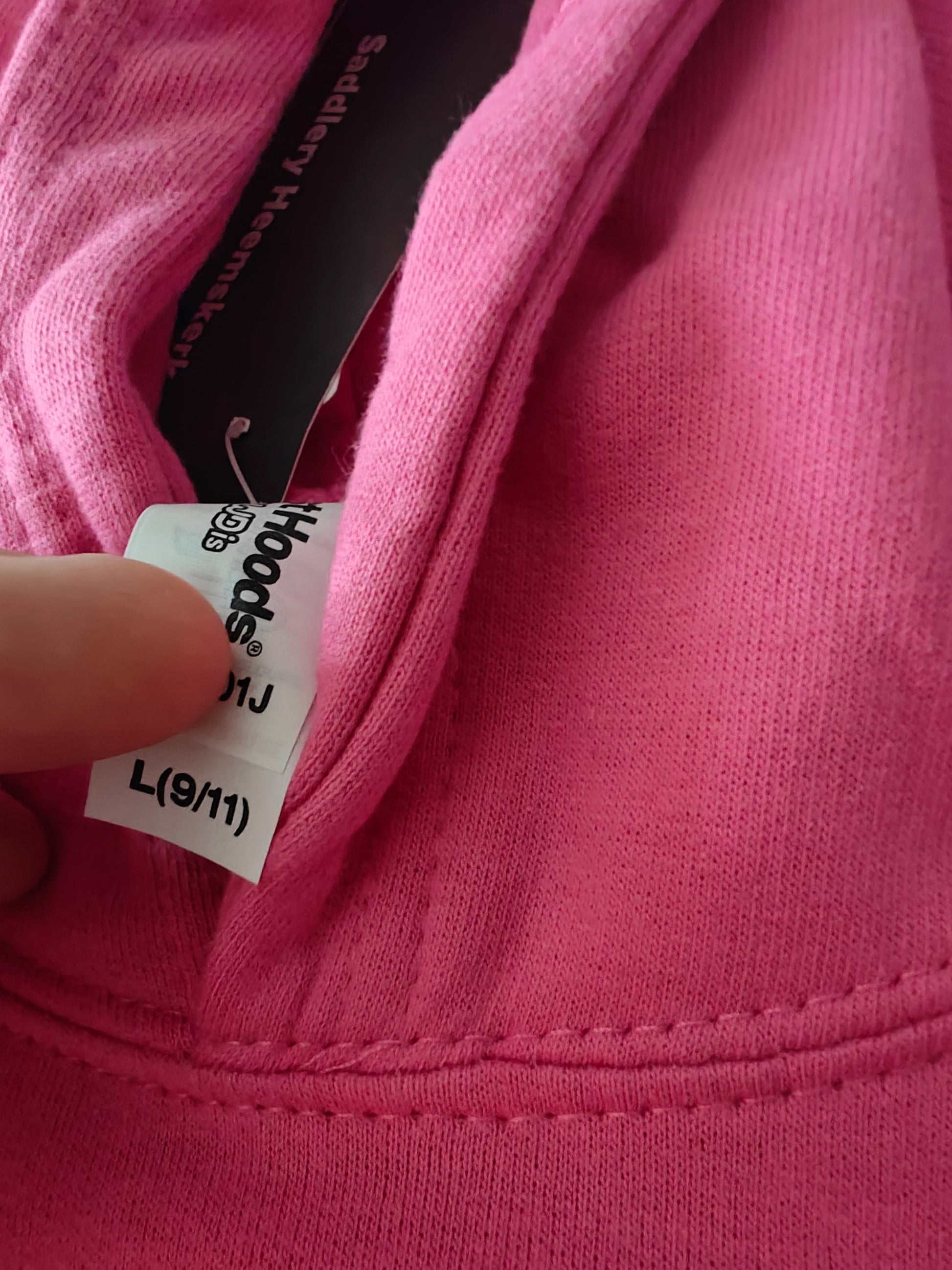 Kids Hoodie roze met unicorn maat 9 - 11 jaar