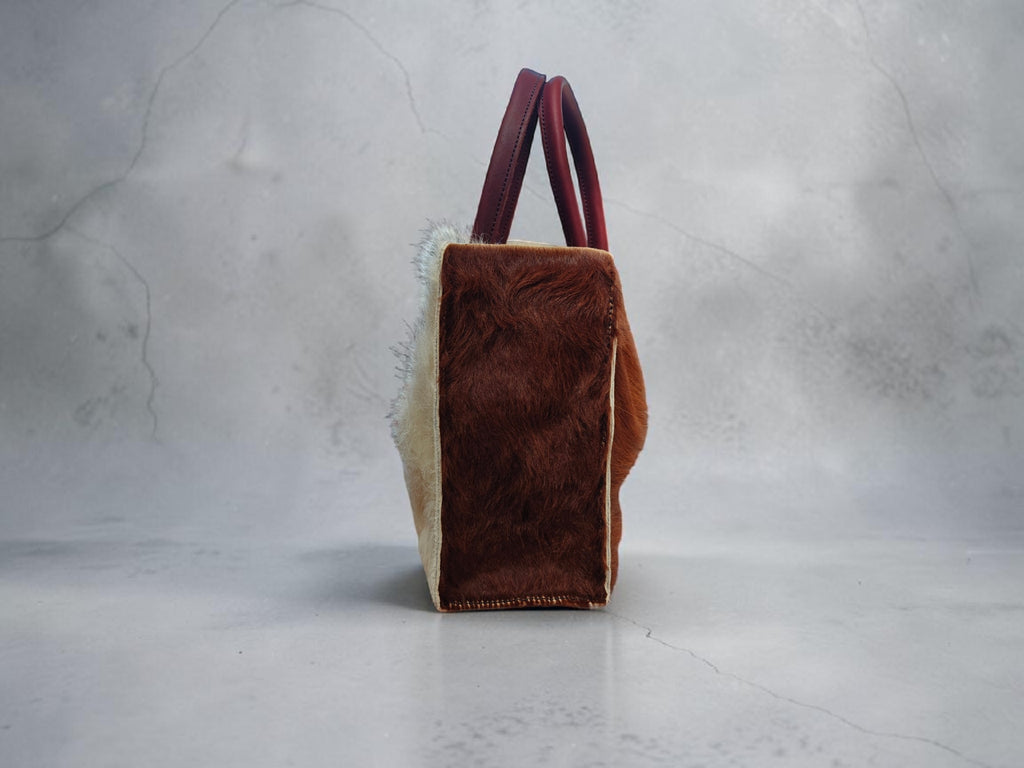 Handgemaakte Koeienhuid Shopper, Uniek & Tijdloos
