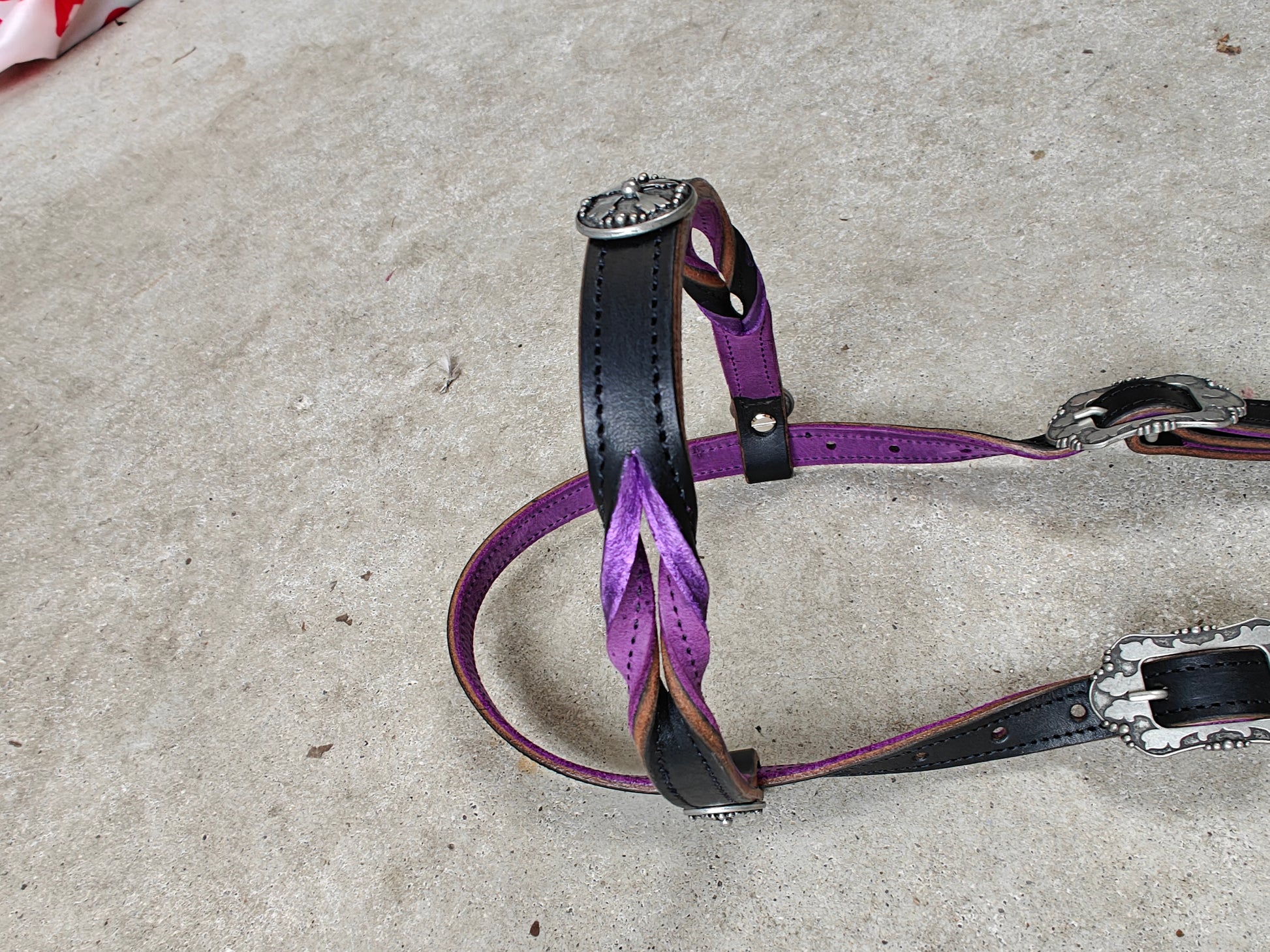 Western hoofd stel purple