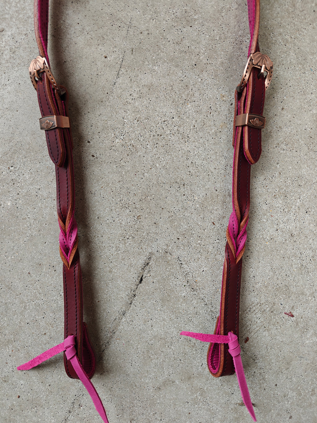 Western hoofdstel pink