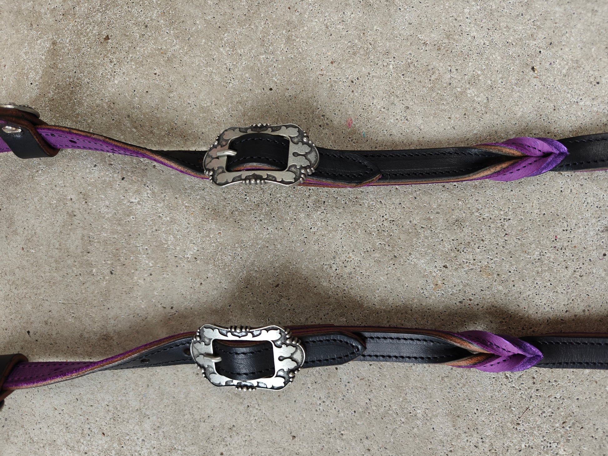 Western hoofd stel purple