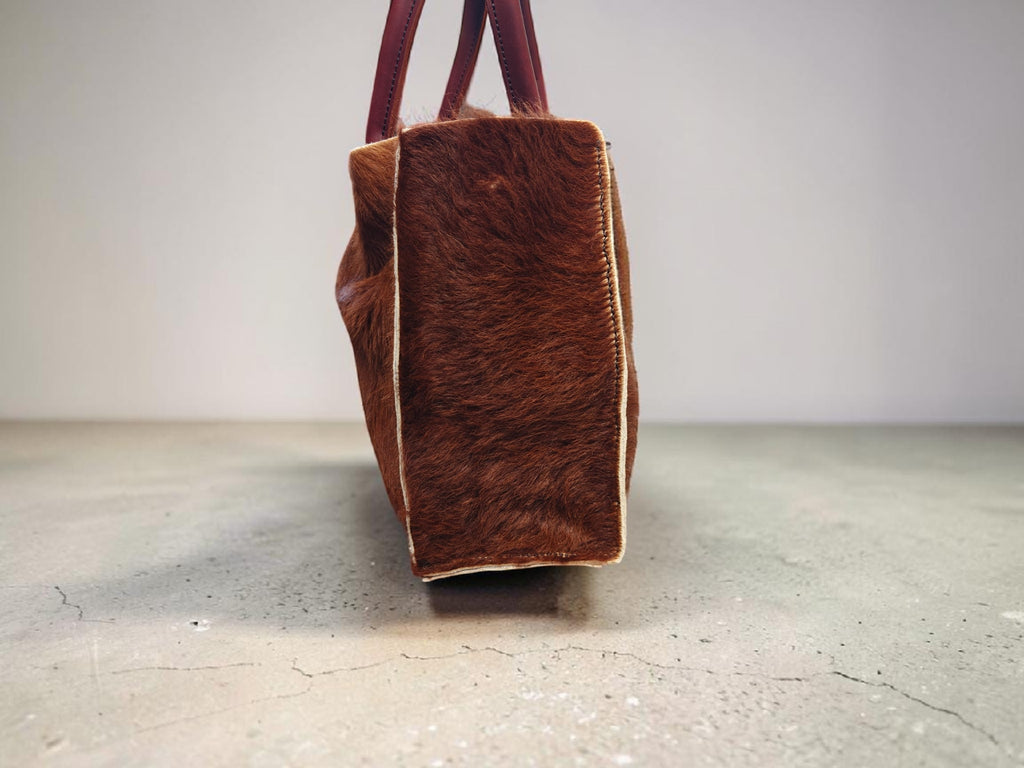 Handgemaakte Koeienhuid Shopper, Uniek & Tijdloos