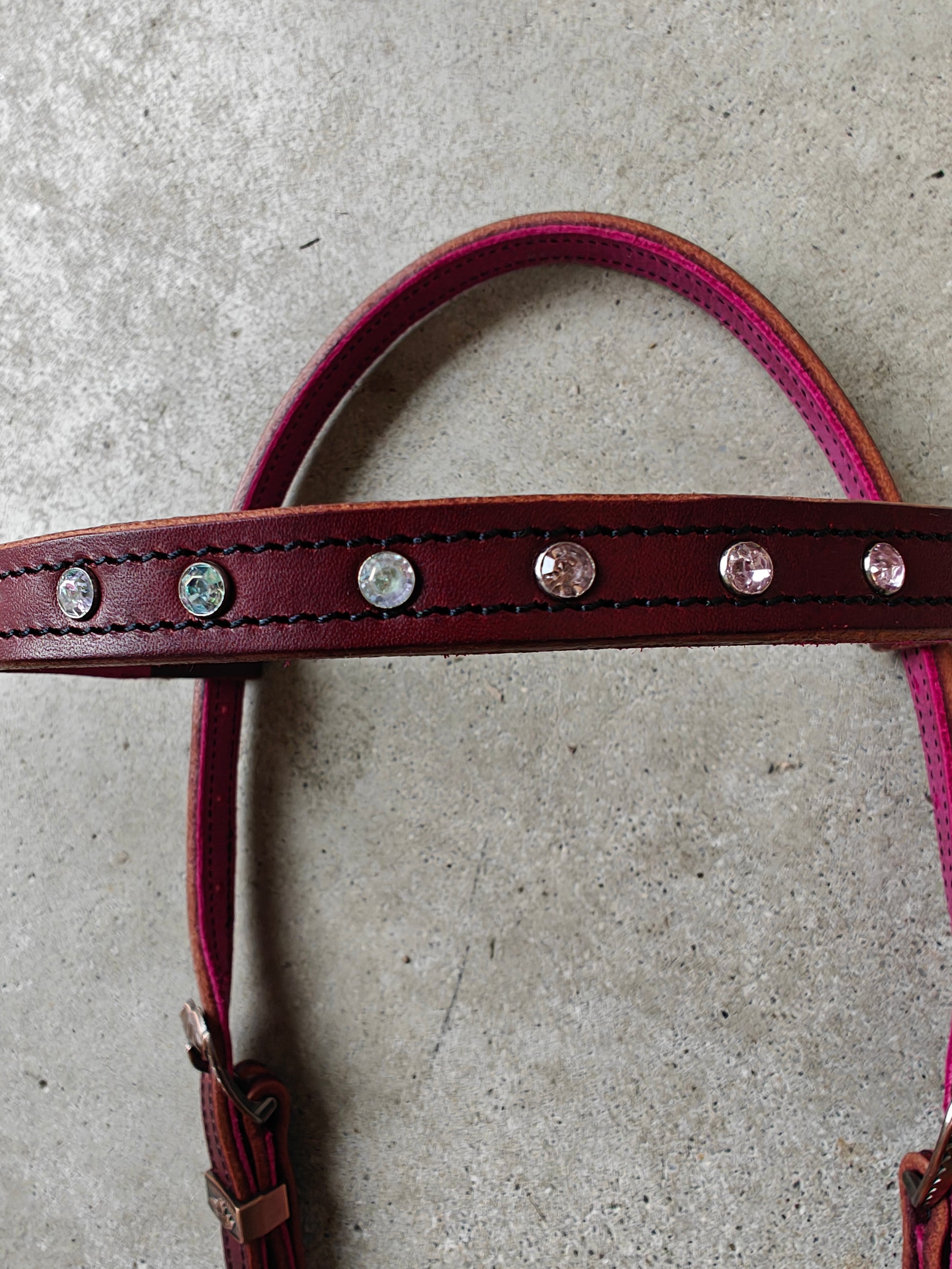Western hoofdstel pink