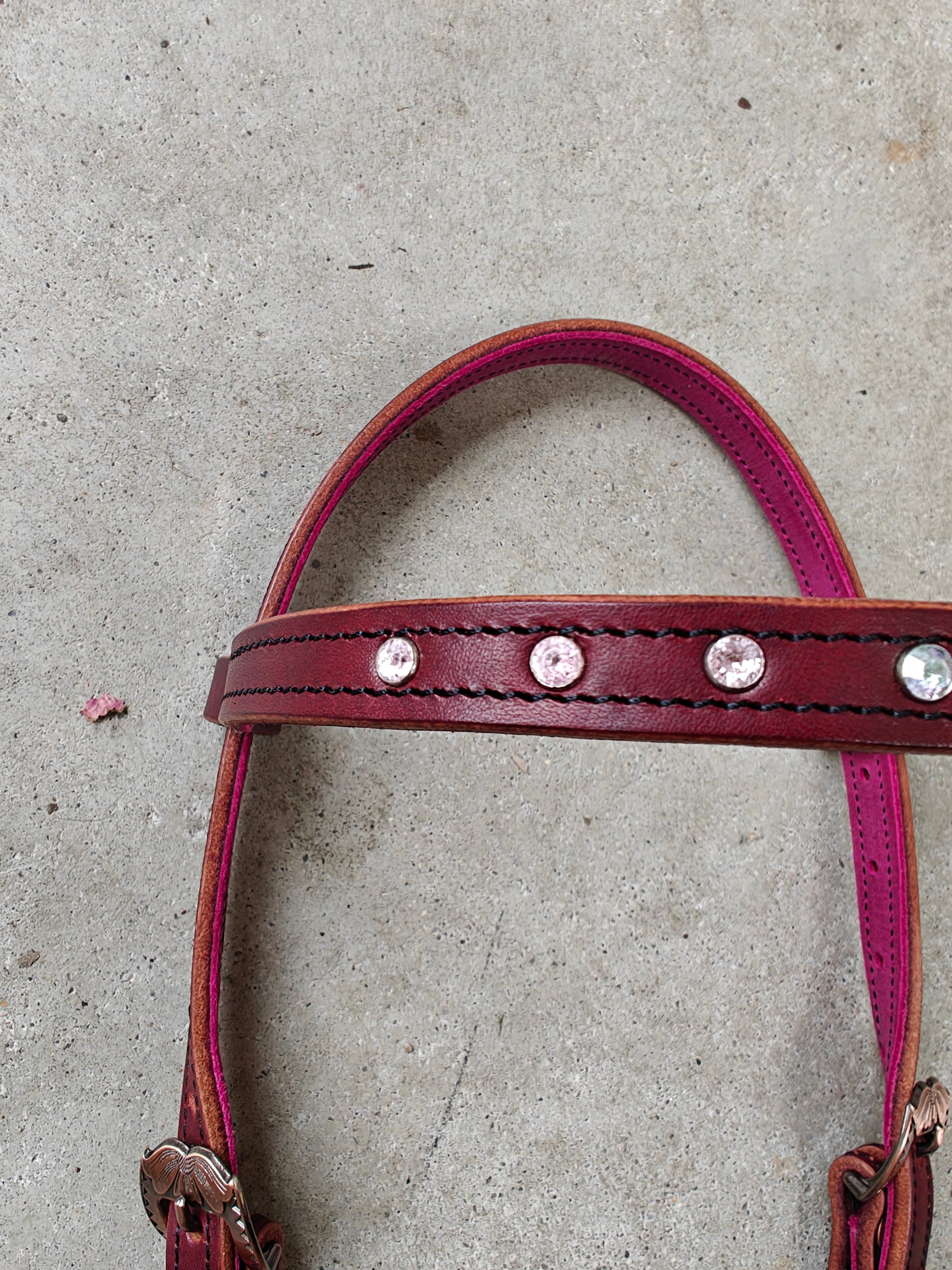 Western hoofdstel pink