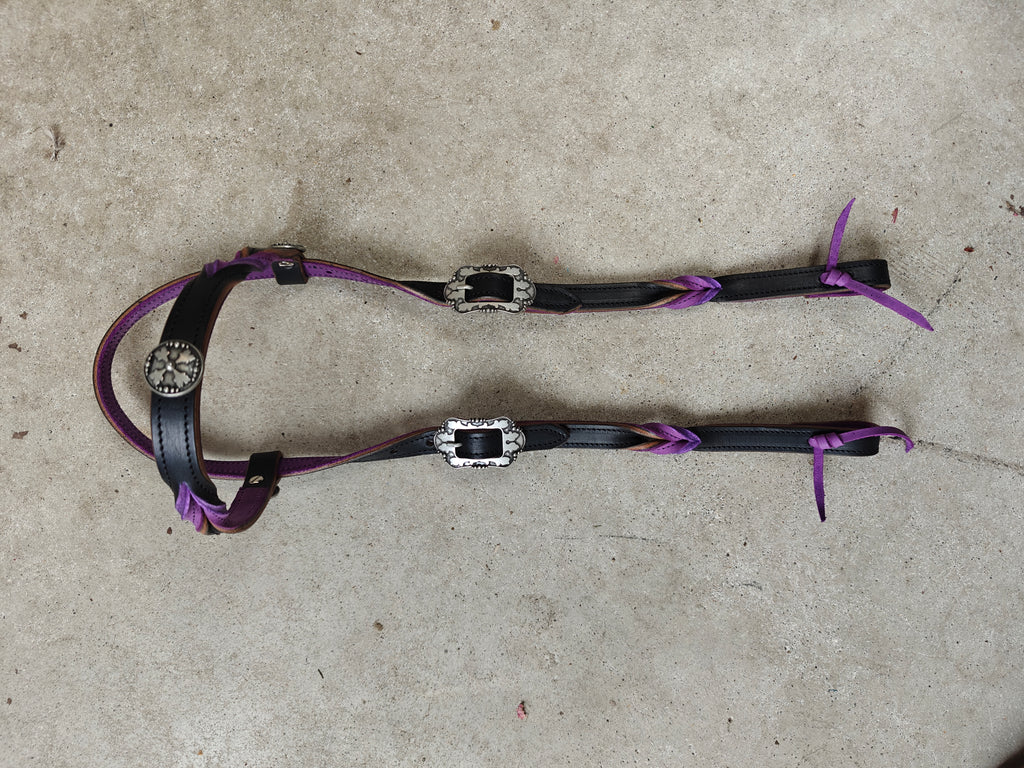 Western hoofd stel purple