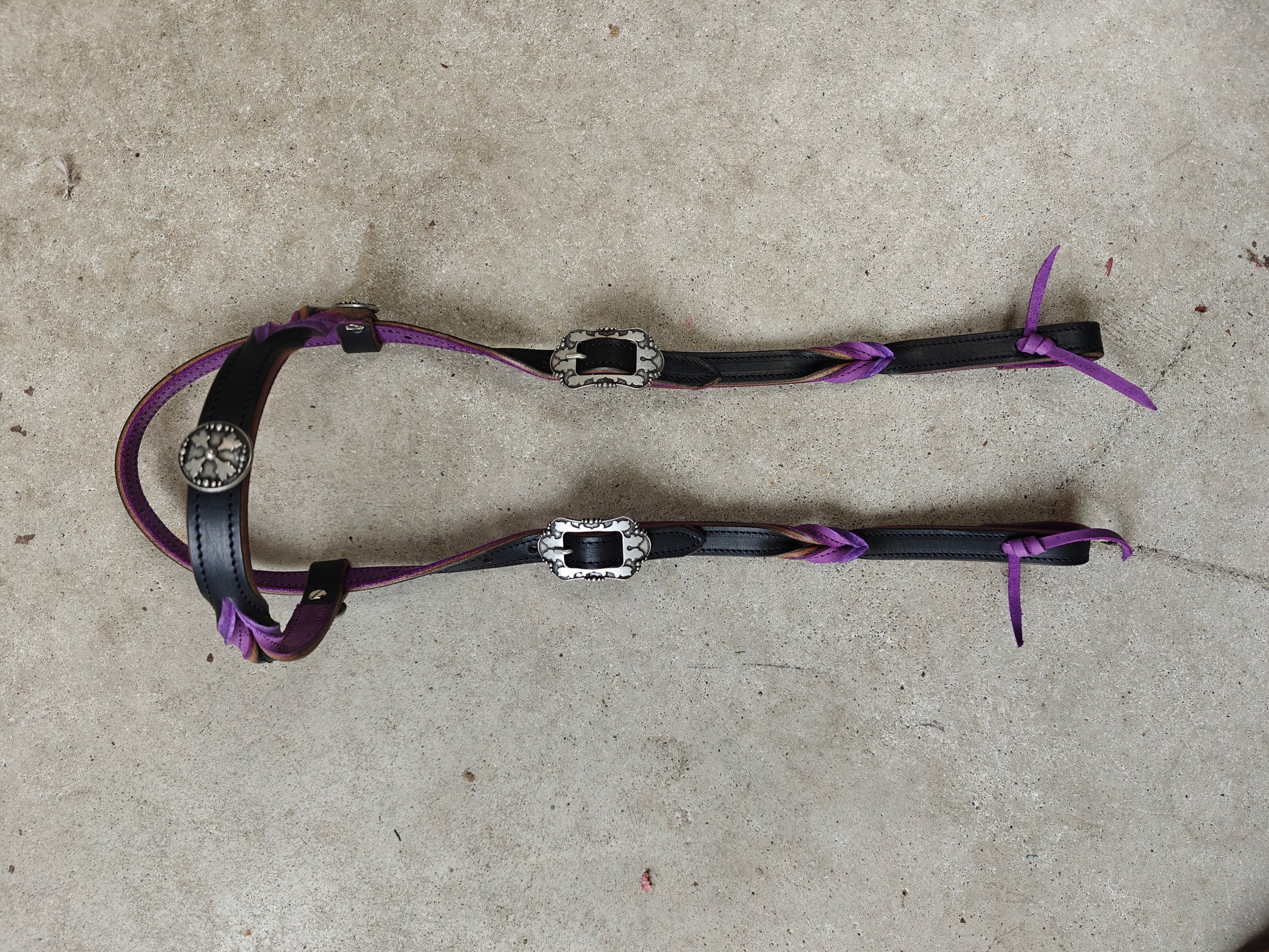 Western hoofd stel purple