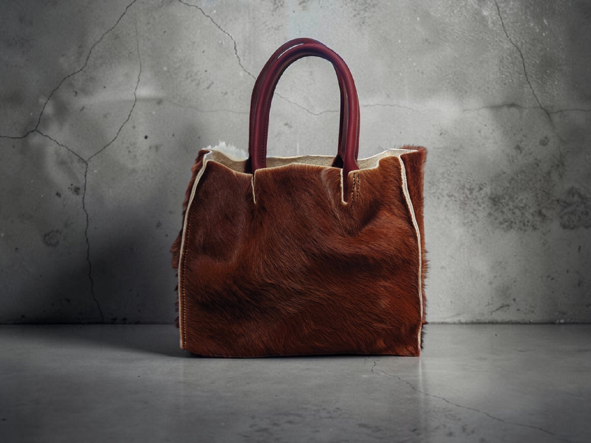 Handgemaakte Koeienhuid Shopper, Uniek & Tijdloos
