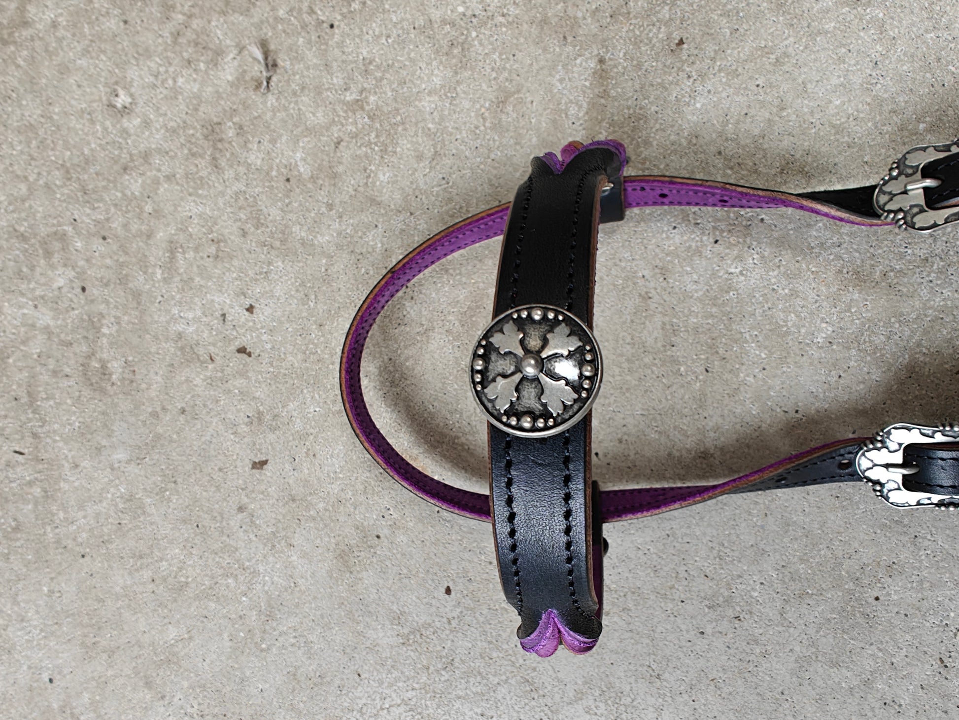 Western hoofd stel purple